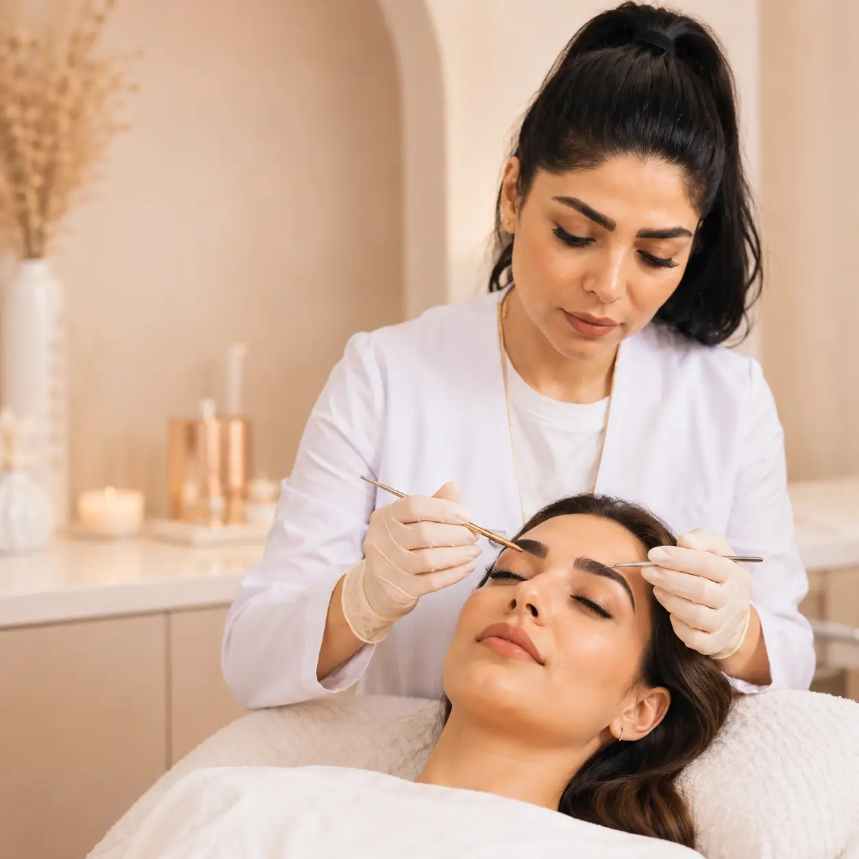 Professionelles Augenbrauen-Styling