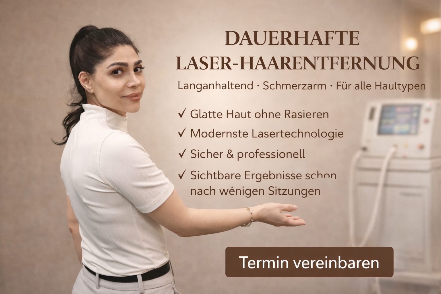 Dauerhafte Laser-Haarentfernung bei Mary Beauty in Limburg