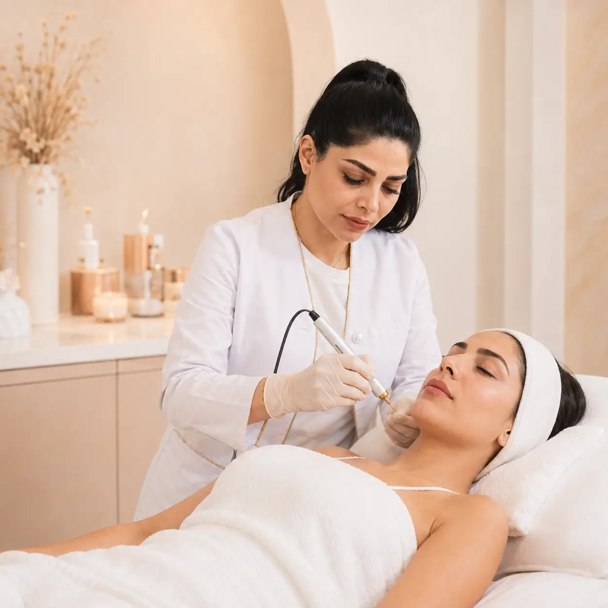 Professionelle Gesichtsbehandlung bei Mary Beauty