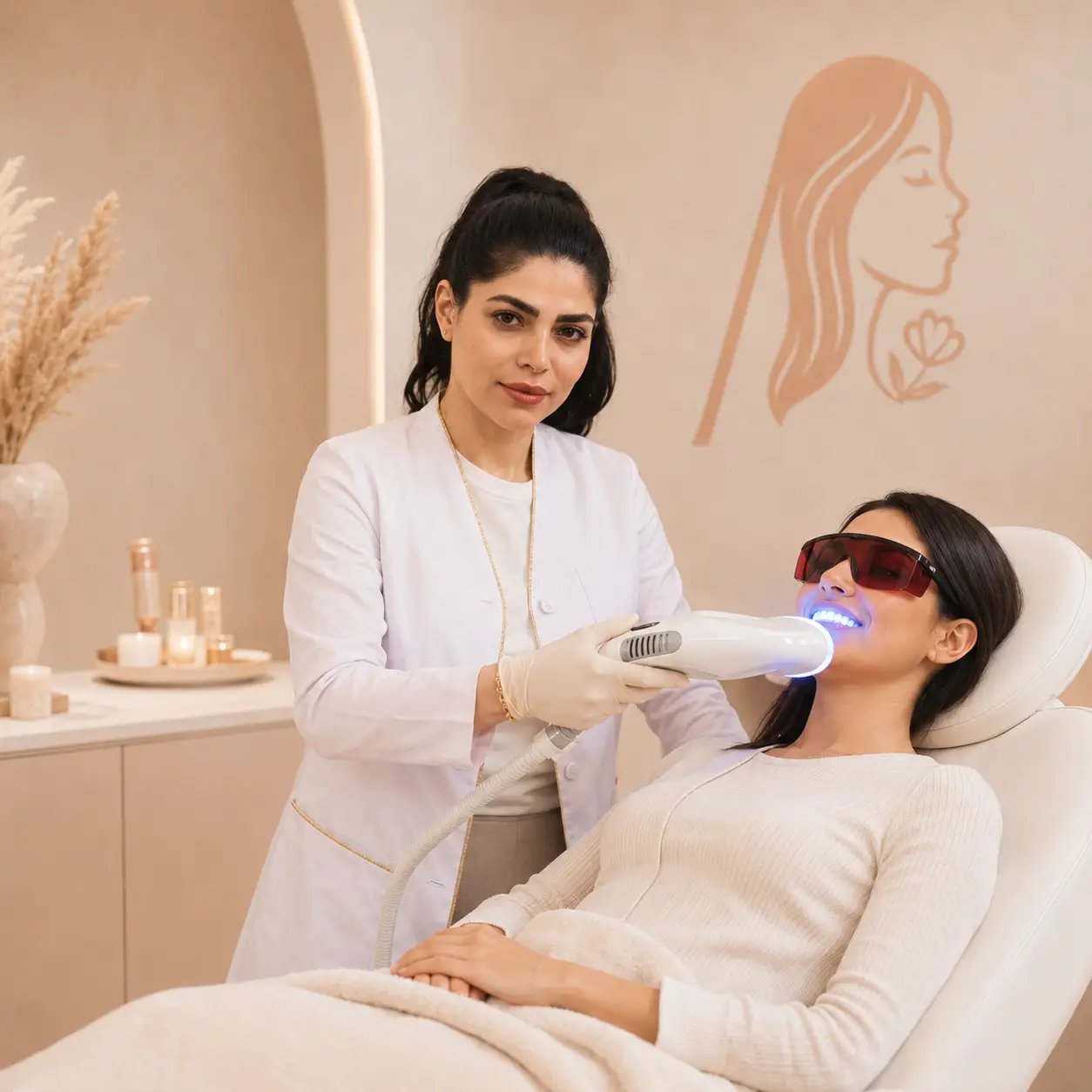 Zahnbleaching Behandlung bei Mary Beauty